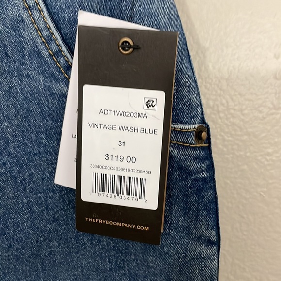 NWT Frye Vintage Wash Jeans. Size 31 - Picture 5 of 10